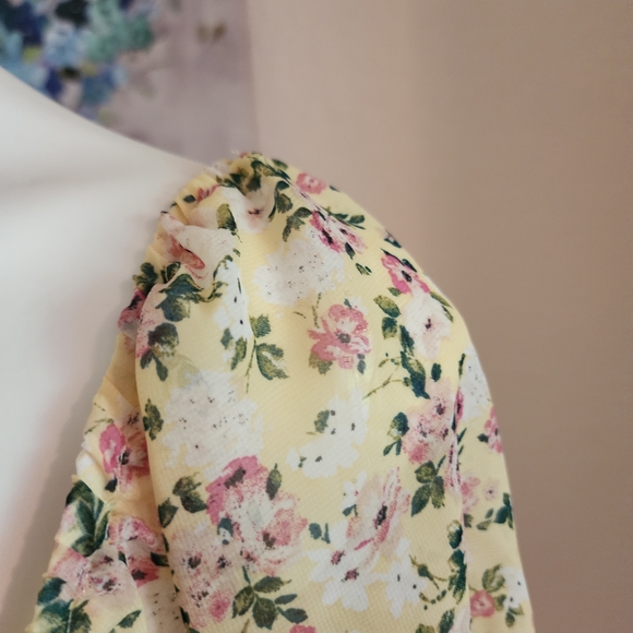 Summer dress cream/ yellow floral - Picture 7 of 10